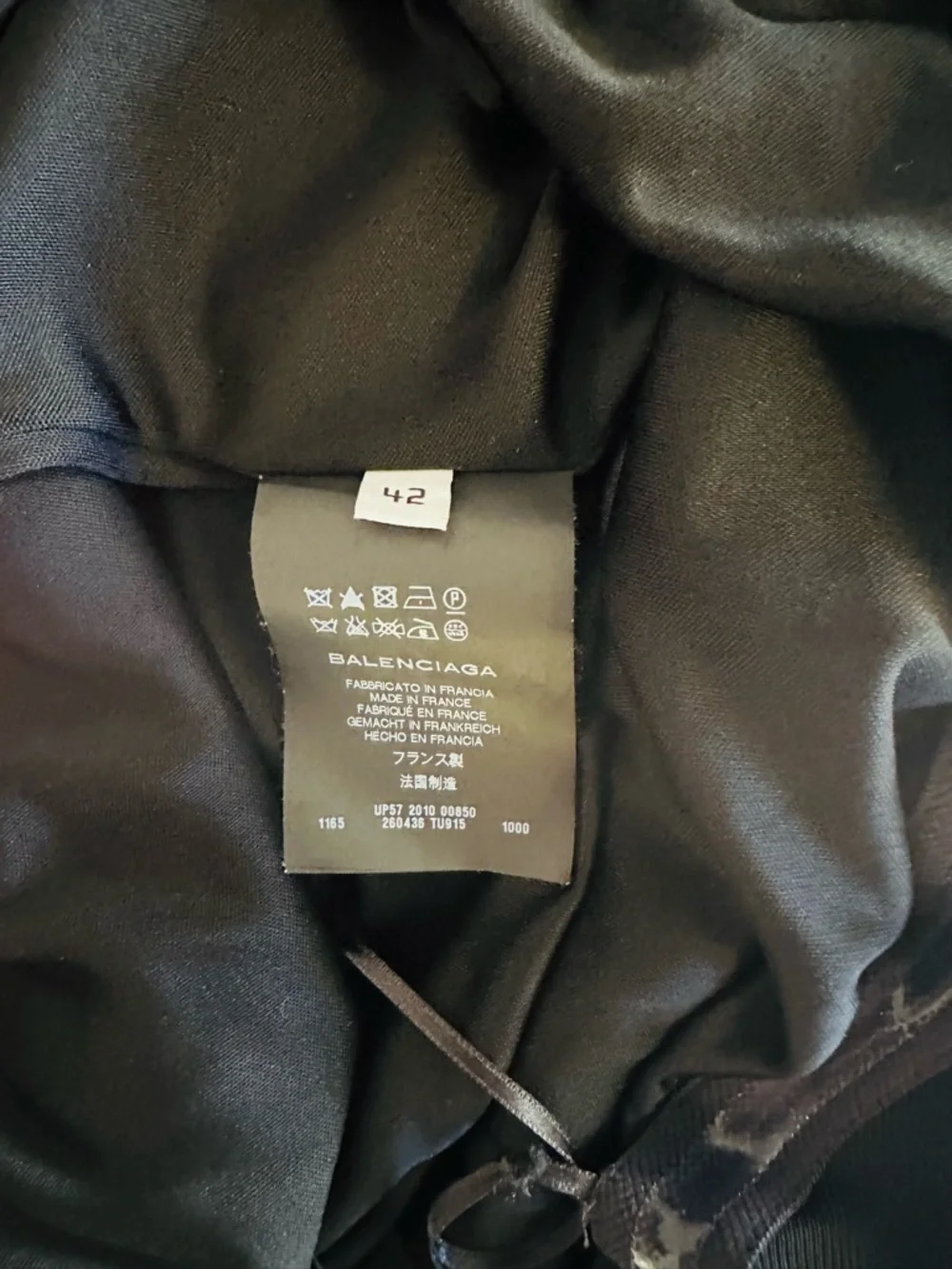 Balenciaga Paris Black Halter Neck Draped Dress 42 Large - Picture 9 of 9